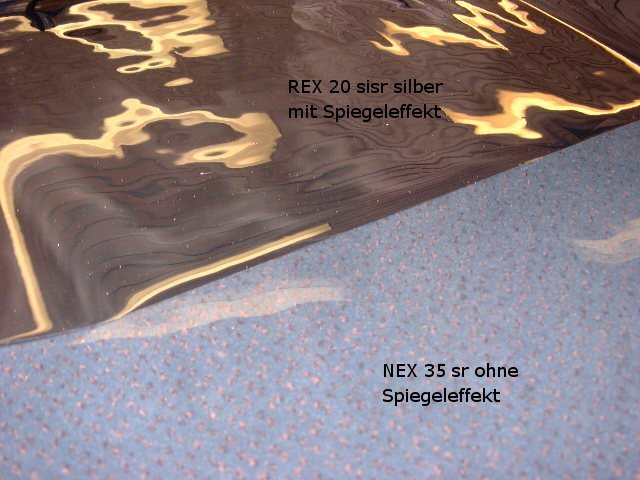 Sonnenschutzfolie NEX 35 sr ohne Spiegeleffekt - Onlineshop